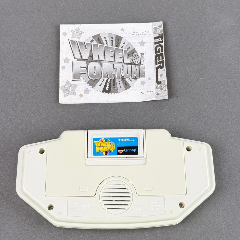 Tiger Wheel of Fortune Game 1995 Handheld Electronic Game - TESTED